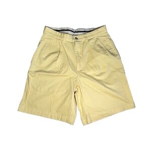 Polo Ralph‎ Lauren Mens Golf Shorts 31 Butter Yellow Chino Pleated Front Preppy